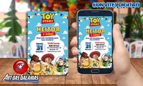 Convite Digital Toy Story
