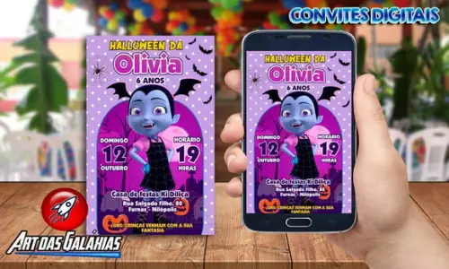 Convite Digital Vampirina