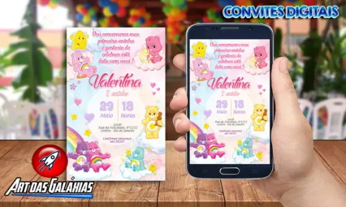 Convite Digital Ursinhos Carinhosos MOD02