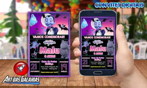 Convite Digital Vampirina