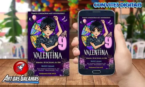 Convite Digital Wandinha