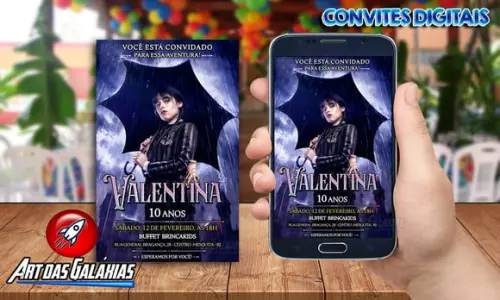 Convite Digital Wandinha