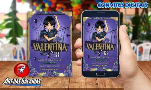 Convite Digital Wandinha