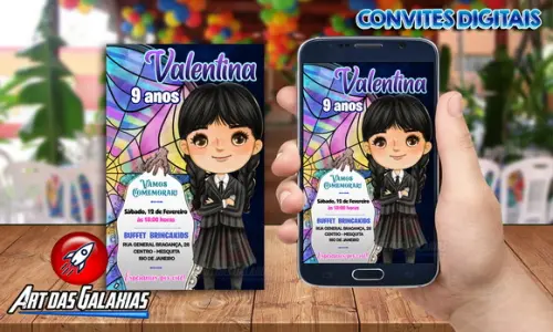 Convite Digital Wandinha