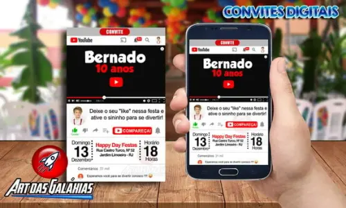 Convite Digital Youtube MOD01