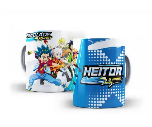 Caneca Beyblade Polímero Personalizada