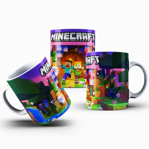Caneca Minecraft Polímero Personalizada