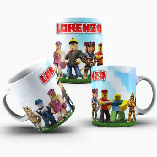 Caneca Roblox Polímero Personalizada