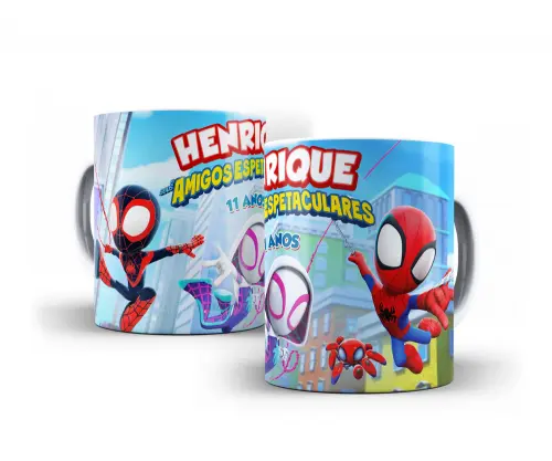Caneca Spidey Polímero Personalizada - Cópia
