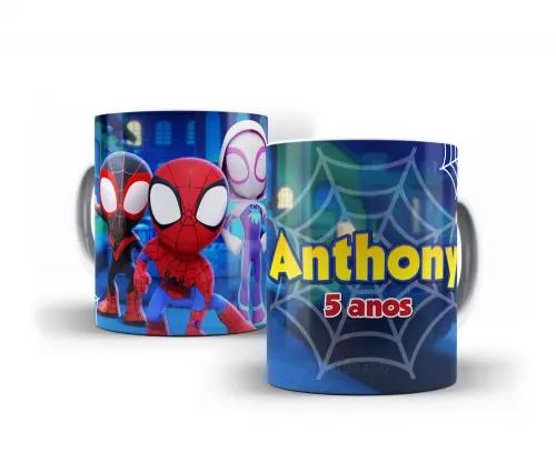 Caneca Spidey Polímero Personalizada