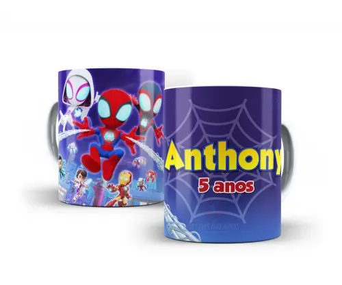 Caneca Spidey Polímero Personalizada
