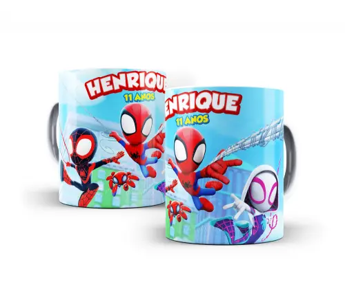 Caneca Spidey Polímero Personalizada