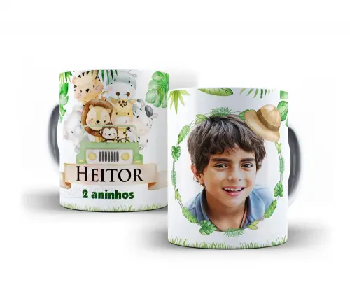 Caneca Safari Polímero Personalizada