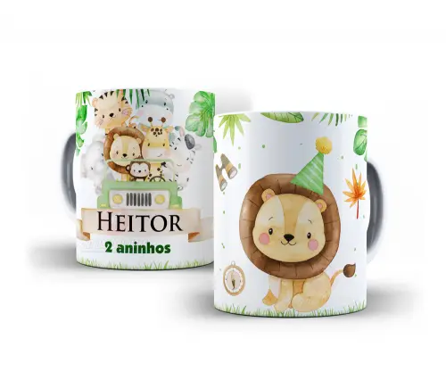 Caneca Safari Polímero Personalizada