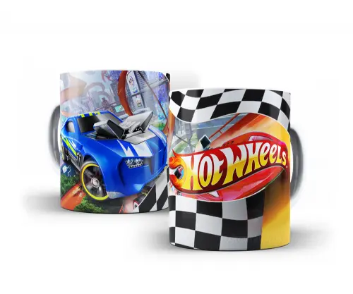 Caneca Hot Wheels Polímero Personalizada