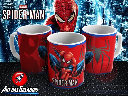 Caneca Homem Aranha Polímero Personalizada