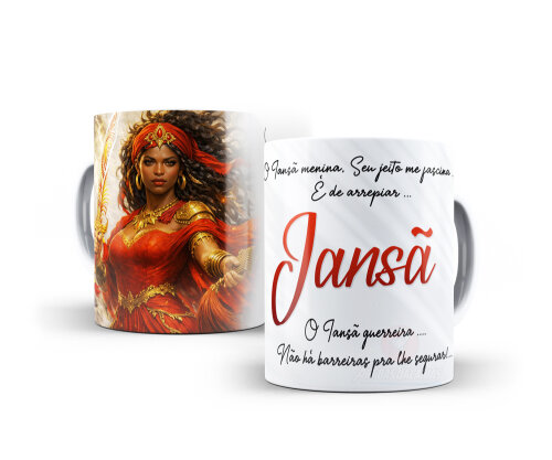 Caneca Iansã Orixás Porcelana Personalizada