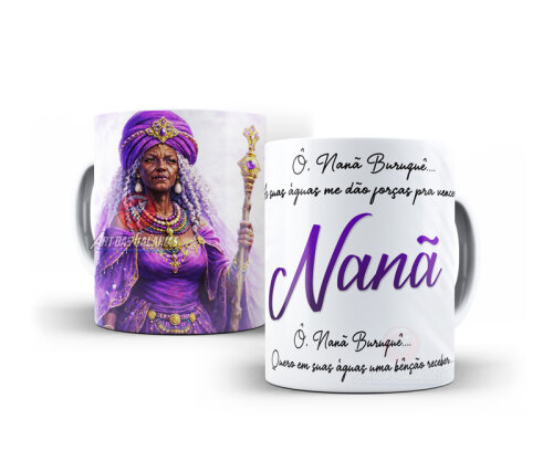 Caneca Nanã Orixás Porcelana Personalizada