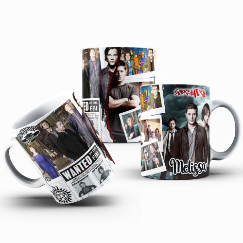 Caneca Supernatural Porcelana Personalizada