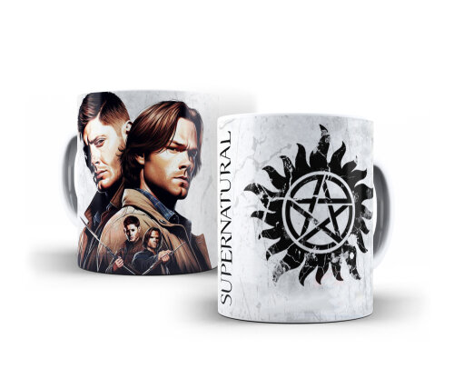 Caneca Supernatural Porcelana Personalizada