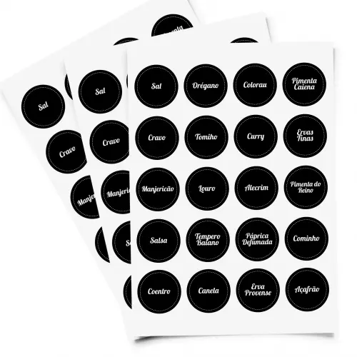 300 Adesivos Personalizados 5cm x 5cm
