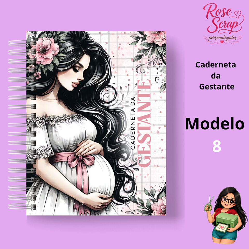 Caderneta da Gestante Personalizada – Miolo Atualizado do Minis