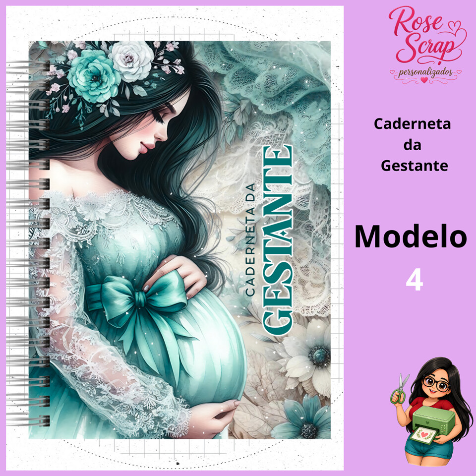 Caderneta da Gestante Personalizada – Miolo Atualizado do Minis