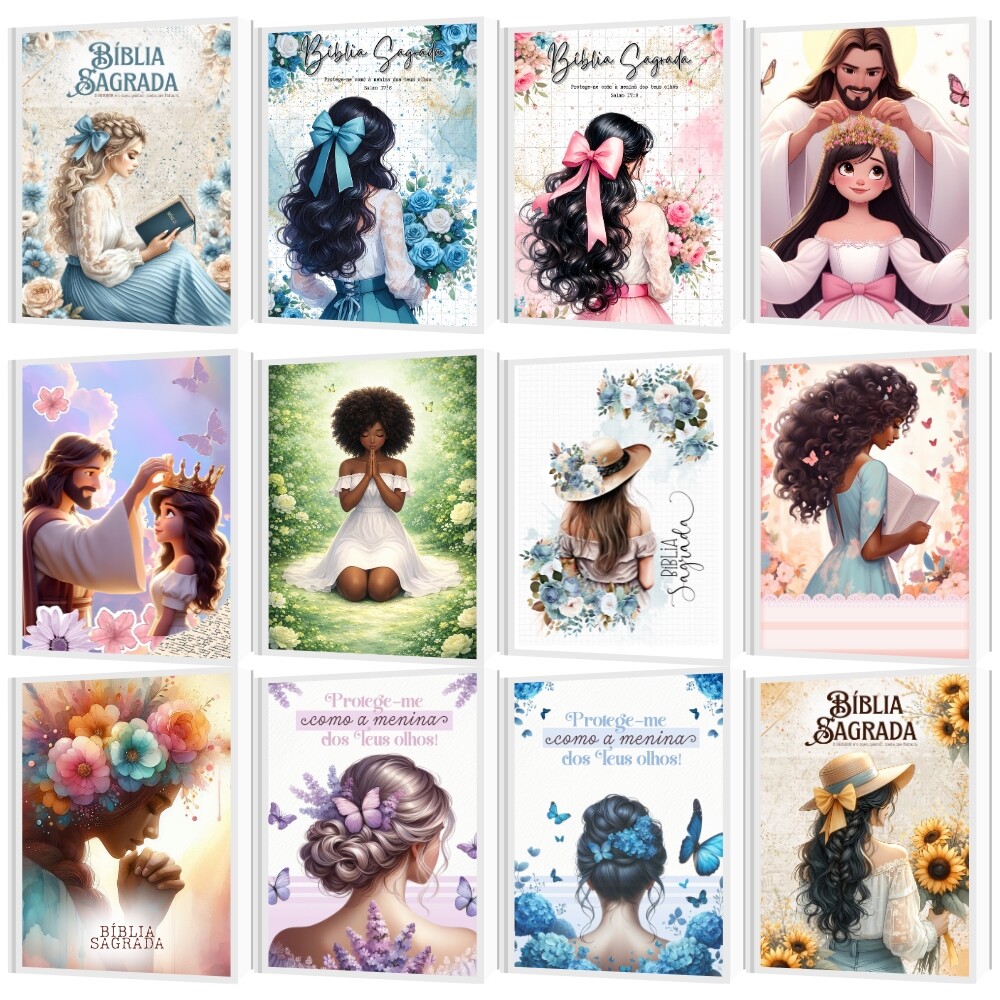 Kit com 10 (dez) Mini chaveiro Bíblia / Mini Bíblia Chaveiro pe