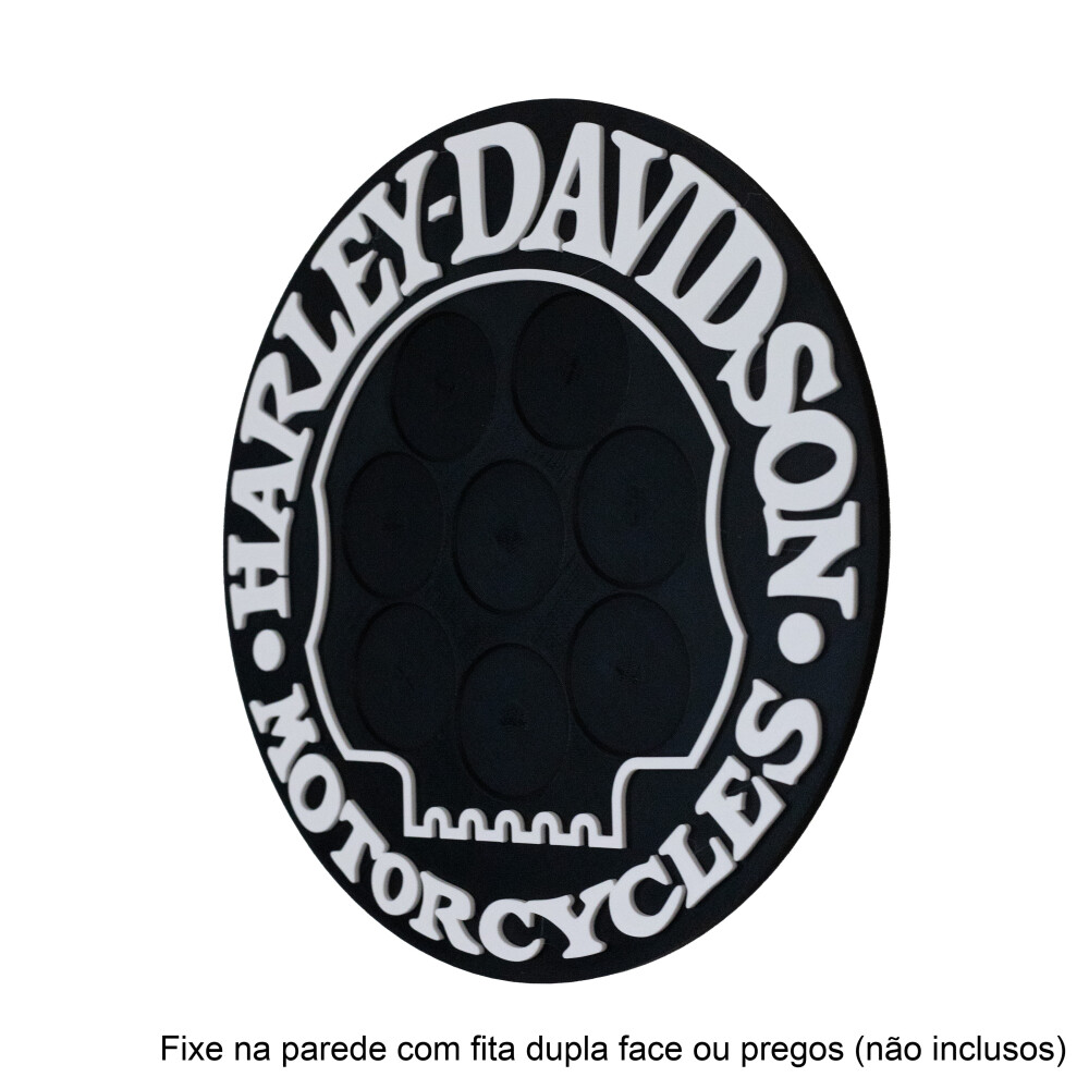 Placa Magnética para Fichas de Poker Harley-Davidson