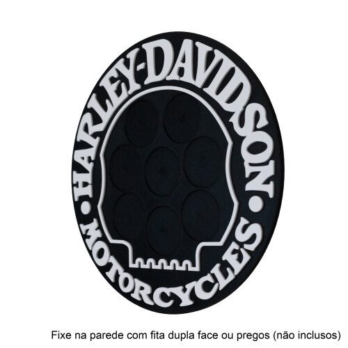 Placa Magnética para Fichas de Poker Harley-Davidson