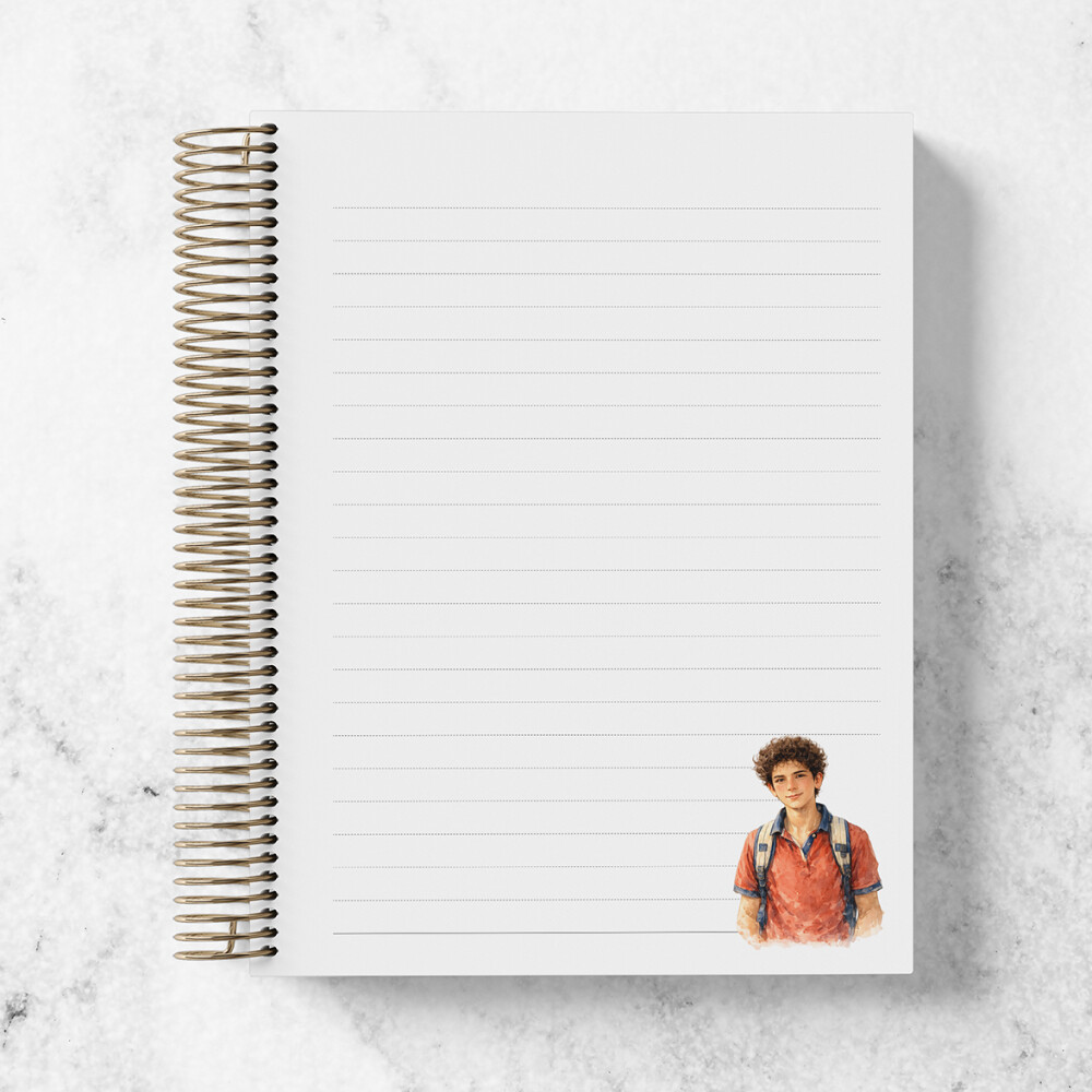Caderno de São Carlo Acutis Personalizado - Caderno Católico
