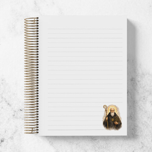 Caderno de São Bento Personalizado - Caderno Católico