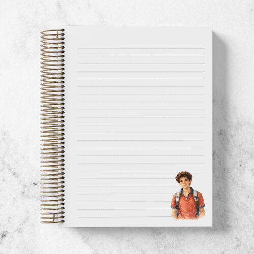 Caderno de São Carlo Acutis Personalizado - Caderno Católico