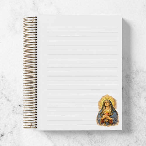Caderno Nossa Senhora das Dores Personalizado - Caderno Católico