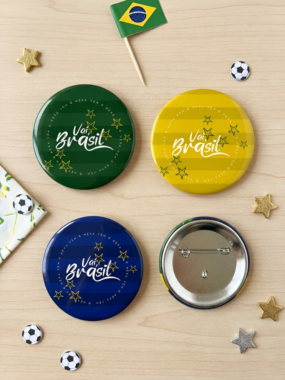 Bottons Copa/Brasil (4cm)