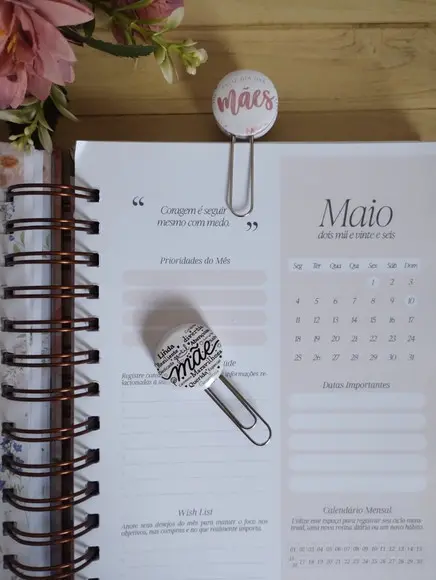 Clips Botton Dia das Mães