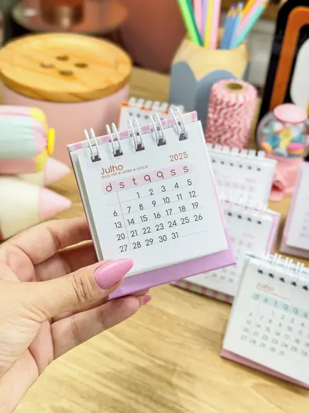 Mini Calendário de Mesa