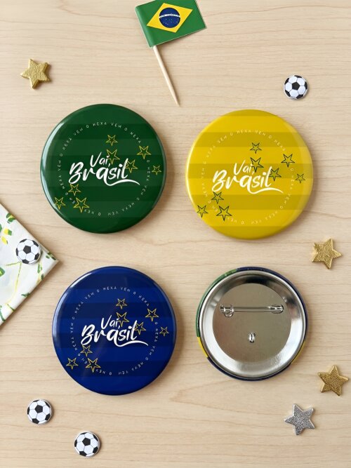 Bottons Copa/Brasil (4cm)