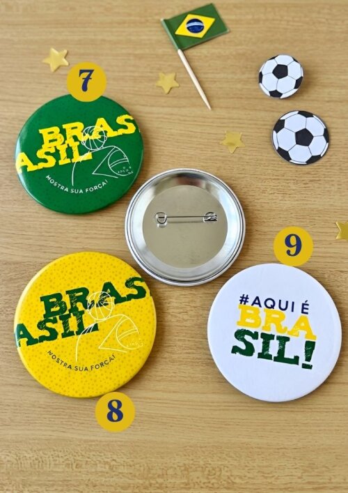 Bottons Copa/Brasil (4cm)