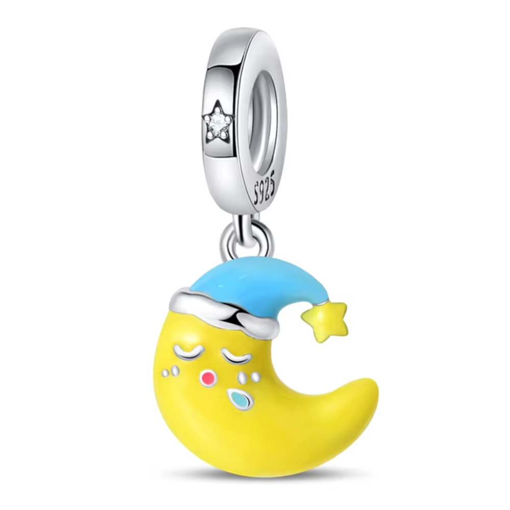 Berloque Pingente Lua Prata 925