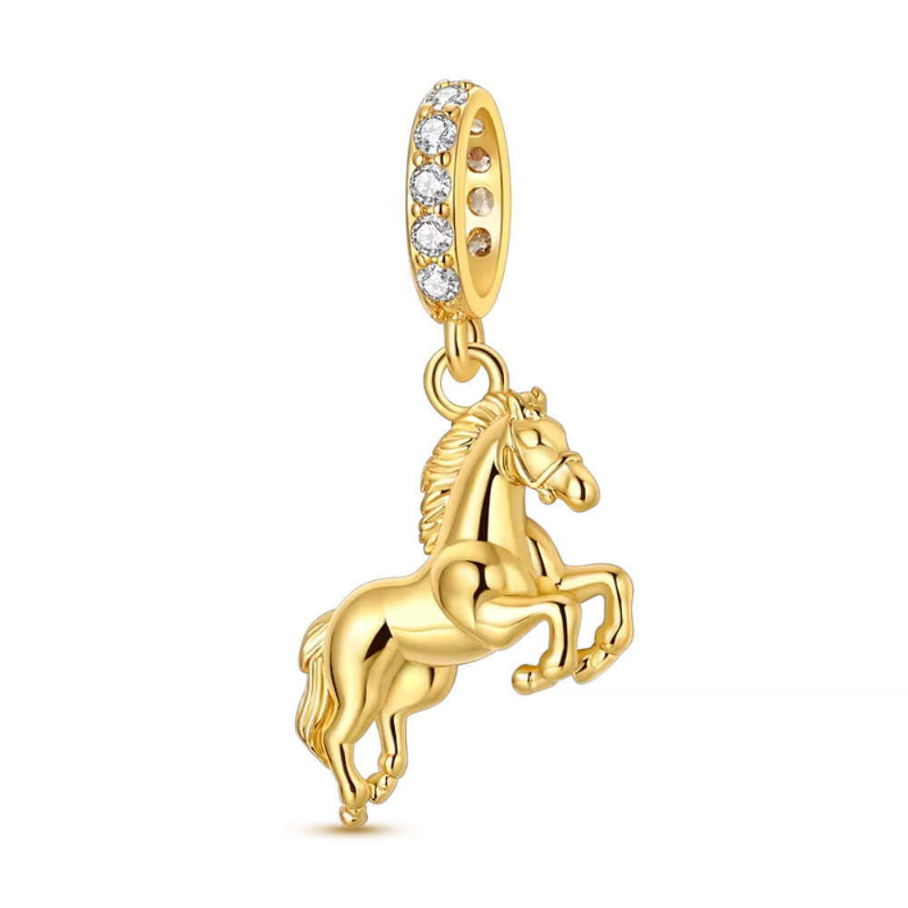 Pingente Cavalo Dourado