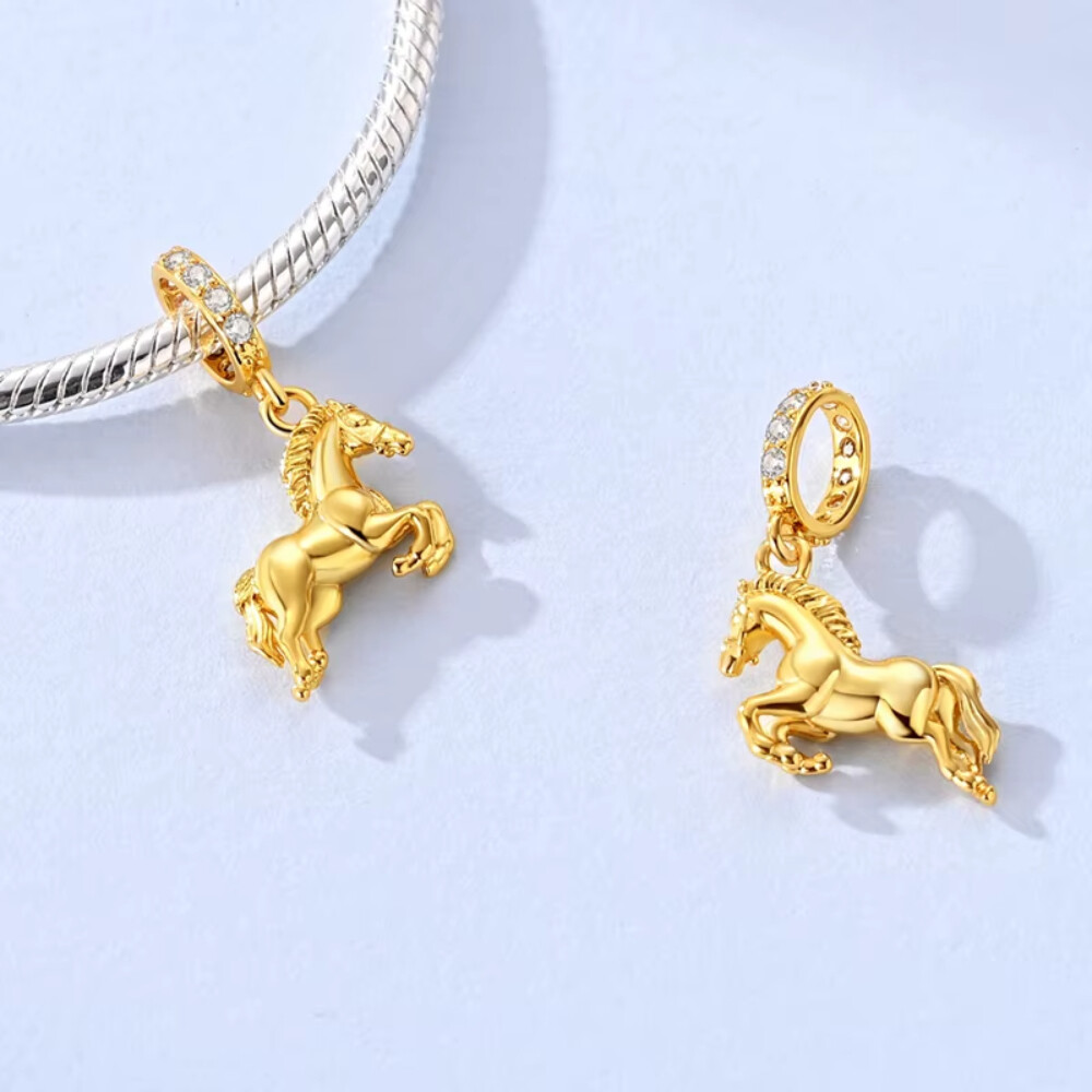 Pingente Cavalo Dourado