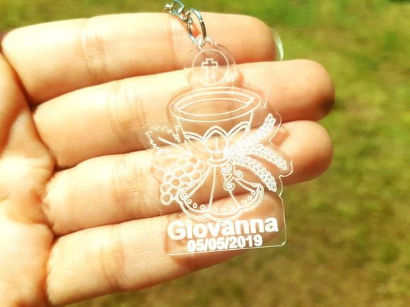 Chaveiro Personalizado Primeira Eucaristia Comunhão