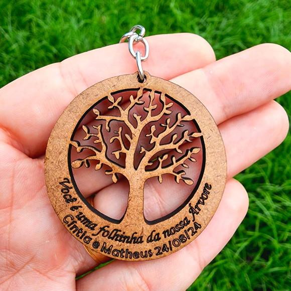 Chaveiro Personalizado Árvore da Vida em mdf