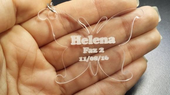 Lembrancinha Chaveiro Acrílico Borboleta Personalizado
