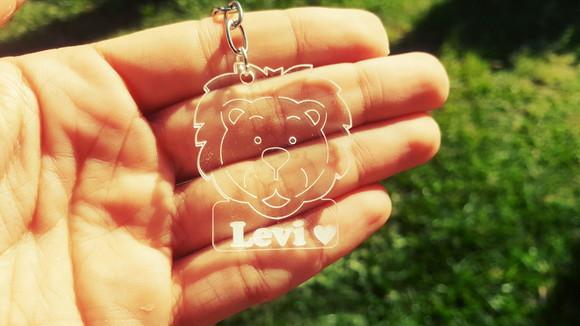 Chaveiro Personalizado Leão Safari