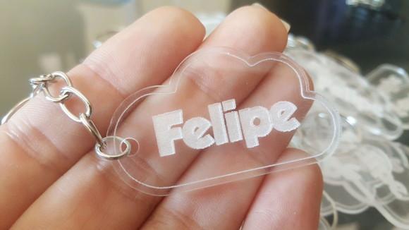 Chaveiro Personalizado de Nuvem