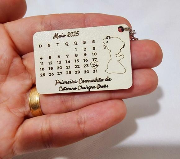 Chaveiro Calendário Primeira Eucaristia/ Comunhão Save The D