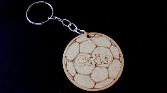 Chaveiro Bola Futebol mdf