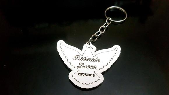 Chaveiro Personalizado Batizado Divino Salvador